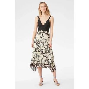 Rebecca Taylor Black Scalloped Edge Bralette US 4